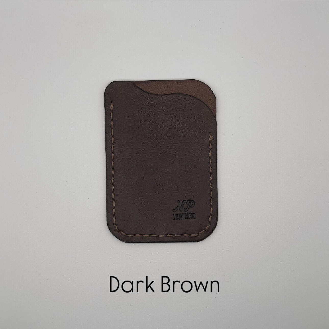 dark brown pueblo leather wallet