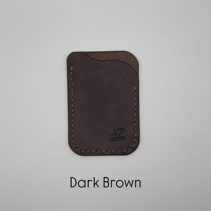 dark brown pueblo leather wallet