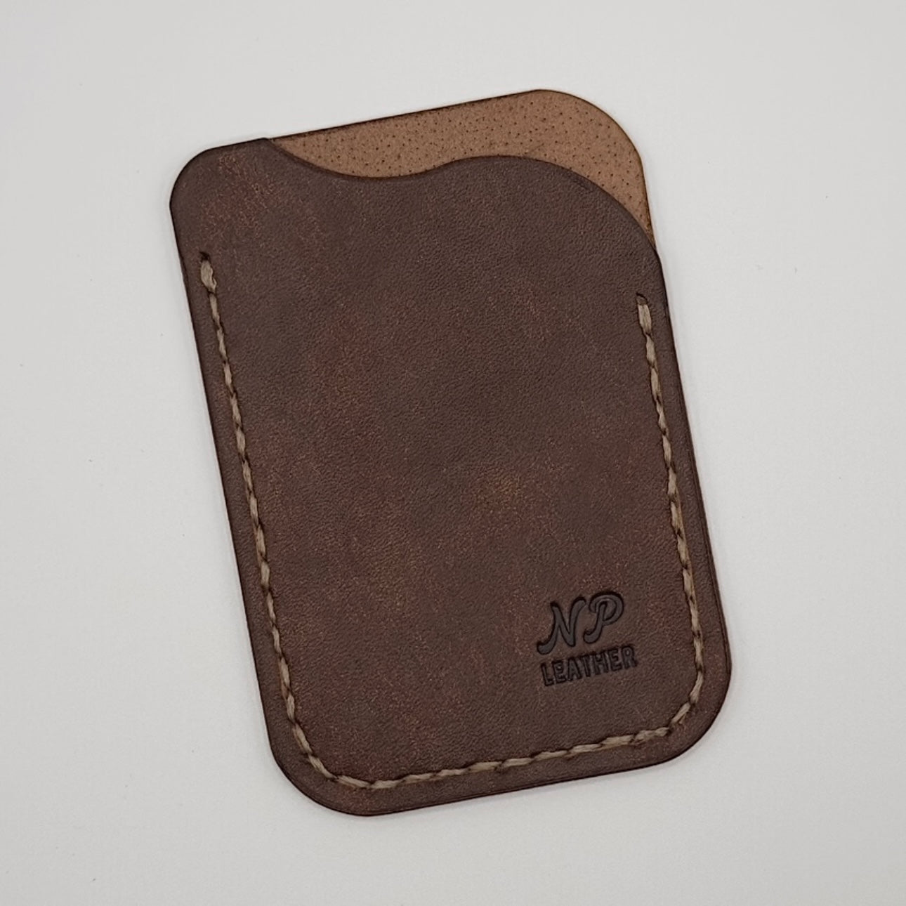 Waveson Pueblo Leather Card Wallet | Walnut Brown