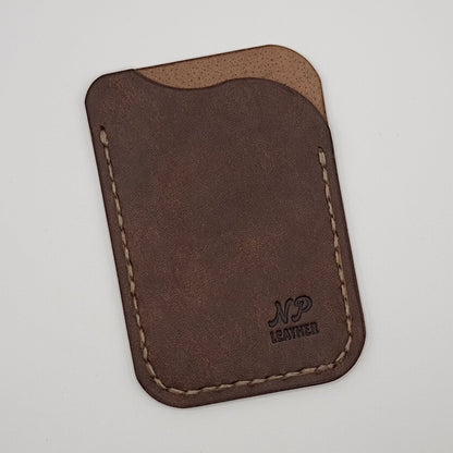 Waveson Pueblo Leather Card Wallet | Walnut Brown