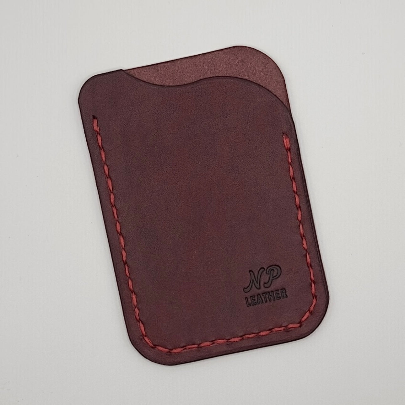 Waveson Pueblo Leather Card Wallet | Bordeaux Red