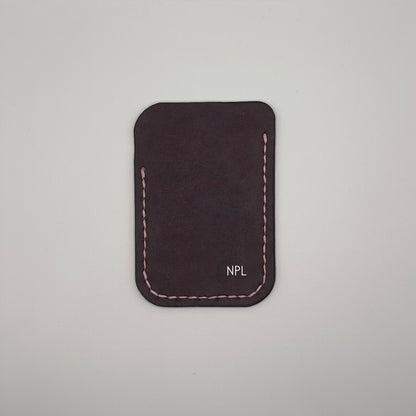 personalized handmade leather wallet
