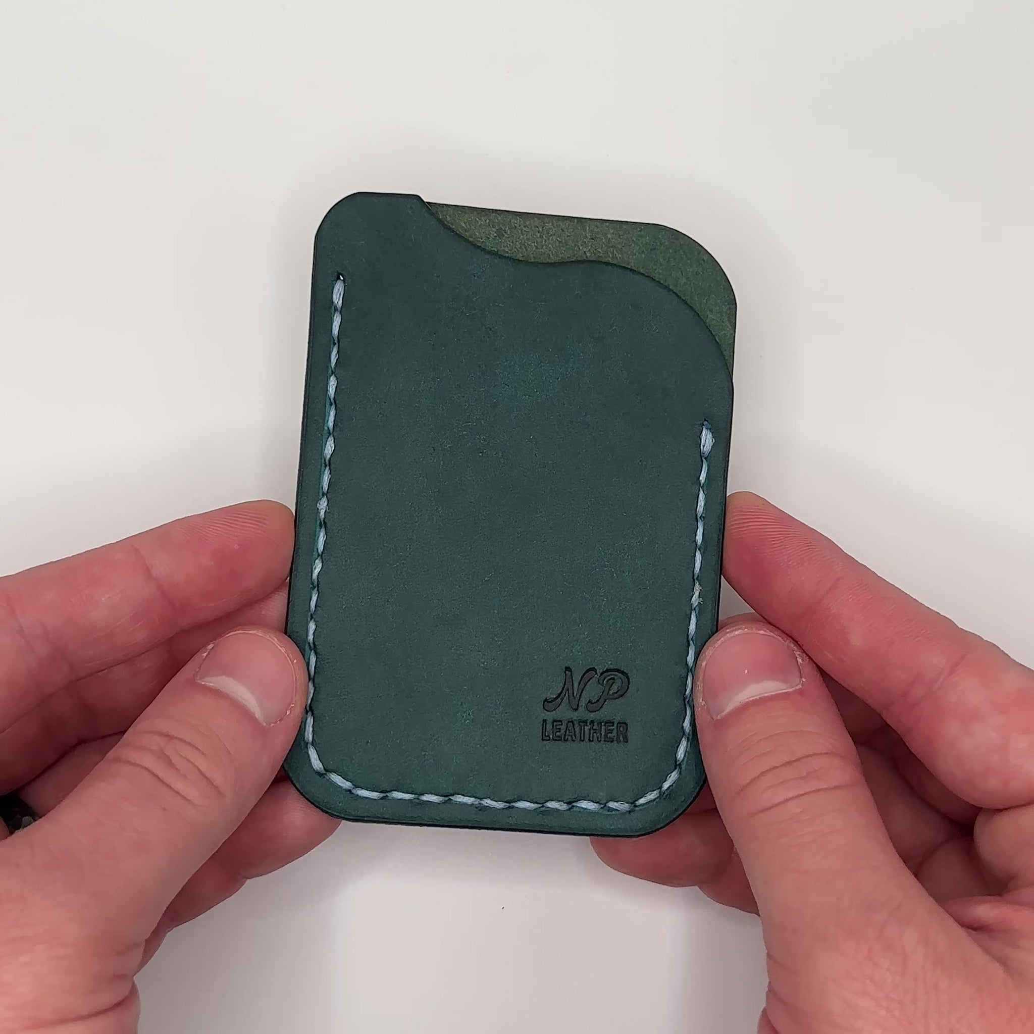 handmade minimalist luxury slim leather card wallet
