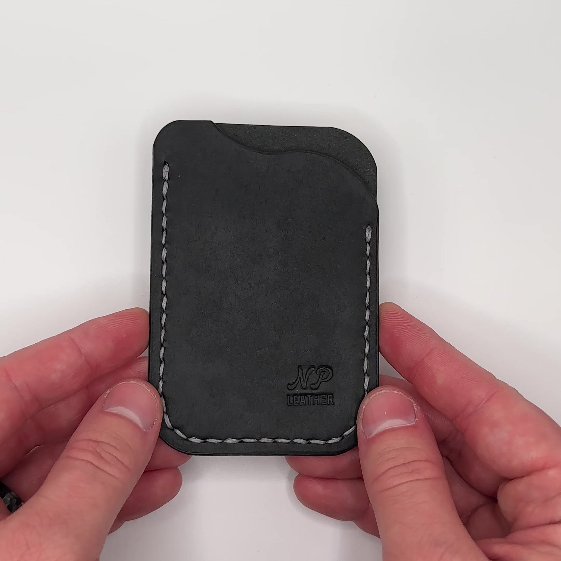 handmade minimalist luxury slim leather card wallet