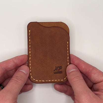 handmade minimalist luxury slim leather card wallet
