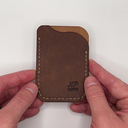 handmade minimalist luxury slim leather card wallet