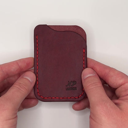 handmade minimalist luxury slim leather card wallet