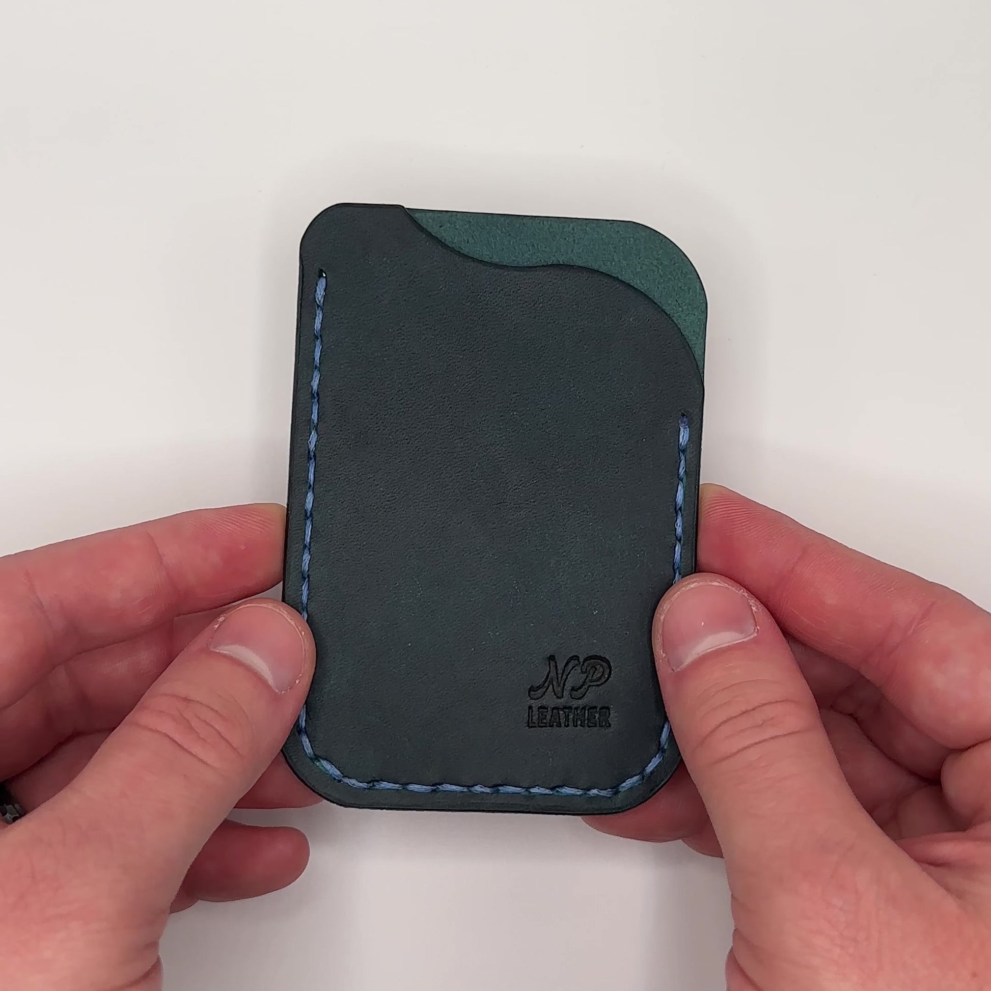 handmade minimalist luxury slim leather card wallet