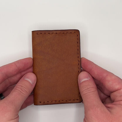 cognac brown pueblo bifold wallet for men and women