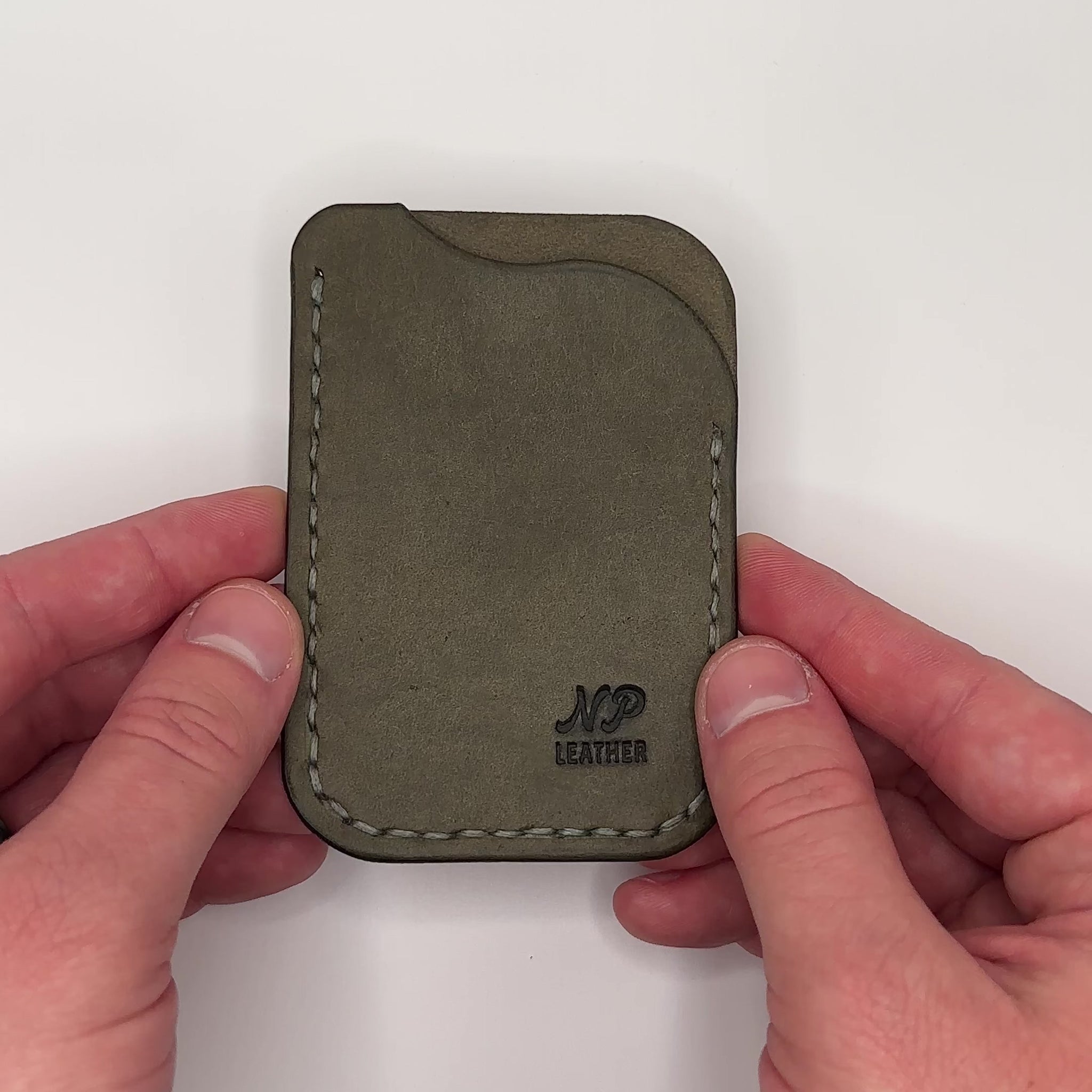 handmade minimalist luxury slim leather card wallet