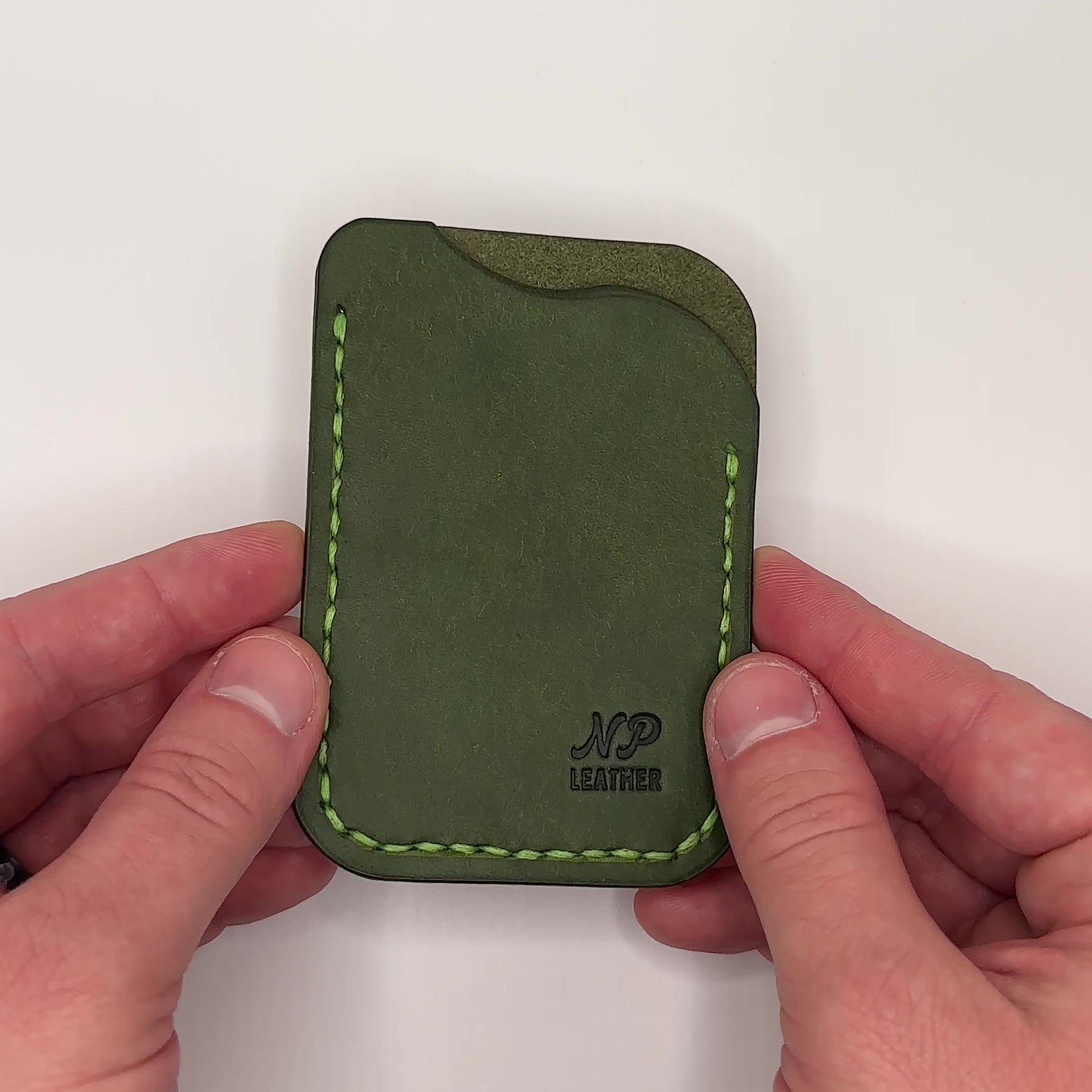 handmade minimalist luxury slim leather card wallet
